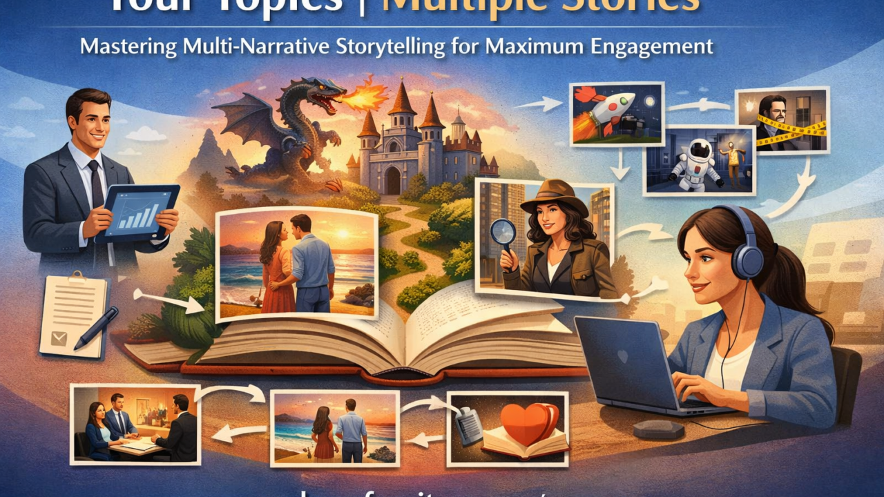 Your Topics | Multiple Stories: Mastering Multi-Narrative Storytelling for Maximum Engagement