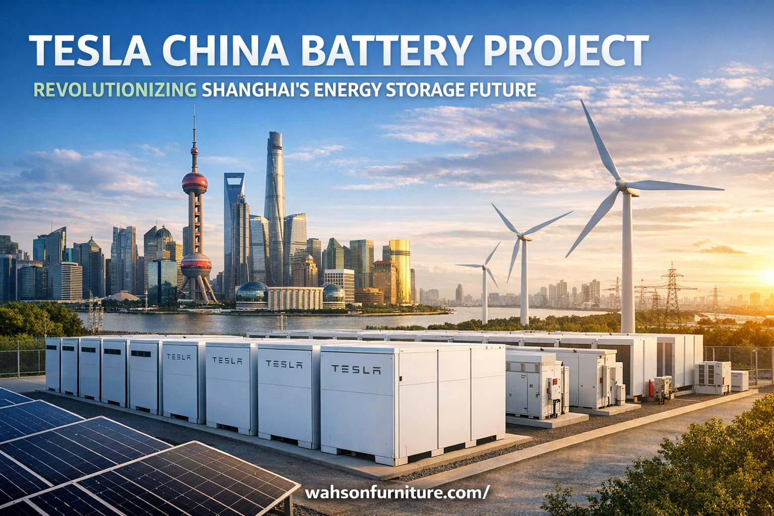 tesla china battery project renewable energy
